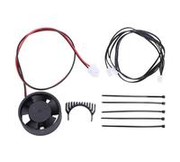 Extruder Motor Cooling Fan Kit High Performance 15000RPM Dual Ball Bearing Fan with Heatsink for K1 K1C K1 Maximum 3D Printer 30x30x10mm ABS (Black Heat Sink)