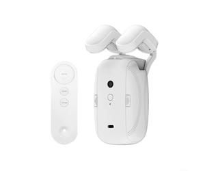 EXTRWORY 1/2 pcs Automatic Curtain Opener And Closer,Electric Curtain Opener with Remote Control Roman rod/TU-rail Automatic Opener(1PC Roman pole)