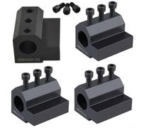 EXTRWORY 1 Piece Job Holder Straight Shank Drill Chuck Straight Shank Quick Change 20 mm 25 mm 32 mm 40 mm SBHA Straight Shank Tool Post Holder Lathe CNC (25-40)