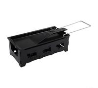 EXTRWORY 1 Set Portable Non-Stick Cheese Grill With Carbon Steel Handles For Indoor Dining Picnics Barbecues Gatherings Black