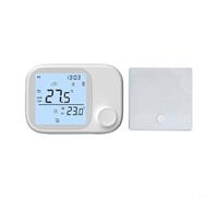 EXTRWORY 1 Unit Digital Temperature Controller,for Tuya Ecosystem Supporting RF433 Signal and Voice Commands via for ALEXA,for Residential Use White ABS 118x24x86mm(NO WIFI)