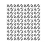 EXTRWORY 100 Pcs Solar Panel Cable Clips for 6-65mm Wire, Stainless Steel Fasteners with Barbed Design for Home, Kayaks, Fishing Boats and Trailers