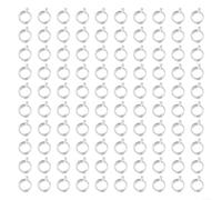 EXTRWORY 100Pcs Pellet Bait Bands Elastic Transparent Bands For Carp Fishing Plastic Coarse Fishing Groups Accessories for 2-12mm Fishing Tackle (S)