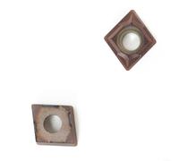 EXTRWORY 10PCS CCMT060204 Carbide Inserts CVD Coated for Steel Alloy Lathe Turning Tool Holder Industrial Machining Workshop Use