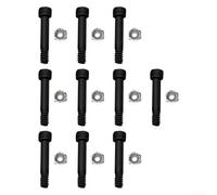 EXTRWORY 10pcs Engineered Nuts and Bolts for Traeger Pellet Grill Motor Shafts, Compatible with For Z Grills and Models Using PG24 25