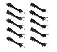 EXTRWORY 10Pcs Refrigerator Thermistor Temperature Sensor 10K Ohm 1% 3435 Cylinder Probe With Wire For Industrial Electrical Equipment(1m)