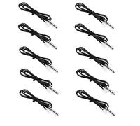 EXTRWORY 10Pcs Refrigerator Thermistor Temperature Sensor 10K Ohm 1% 3435 Cylinder Probe With Wire For Industrial Electrical Equipment(0.5m)
