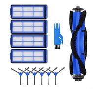 EXTRWORY 12 Pack Replacement Parts Kit for Eufy for RoboVac 11S Max 15C 30C Main Brush Side Brushes HEPA Filters Blue for Home Cleaning Allergy Sufferers