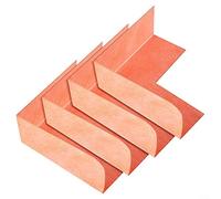 EXTRWORY 14x14x5cm Waterproofing Corner Shower Membrane Set, Seamless Bathtub Steam Room Sealant, Orange Polyethylene(4pc Inside)