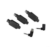 EXTRWORY 2.4G Black Wireless Microphone Converter XLR Transmitter System For Dynamic Microphone, Audio Mixer With 80M Range(1 in 2)