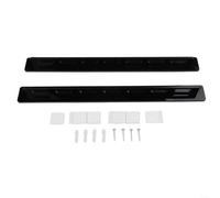 EXTRWORY 2-Pack Acrylic Sunglasses Organizer Rack Wall Mount Display Shelf for Home Entryway Storefront Clear Black 38cm(Is black)