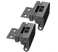 EXTRWORY 2 Pack Door Reinforcement Lock Heavy Duty Flip Bolt Latch Adjustable Knob Fits Most Inward Opening Doors Apartment Bedroom Child Elderly Security