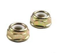 EXTRWORY 2 Pcs M10 X 1.25 Left Hand Thread Nuts Flange Nut Replacements Brush Cutter Trimmer Accessories