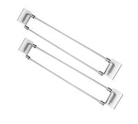EXTRWORY 2 pcs RV Adjustable Tension Bars Stainless Steel Secure Rods Food Drink Stabilizers Telescopic Bracket for Refrigerator Closet Cupboard 12.5-22.3 Inches
