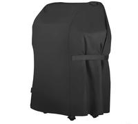 EXTRWORY 210D Oxford Gas Waterproof Barbecue Grill Cover Dustproof Outdoor BBQ Protector With Fastening Straps Black 88X66x100cm