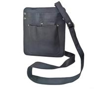 EXTRWORY 21X18x3cm Flower Arrangement Tool Belt Leather Multifunctional Waist Pouch Adjustable Strap Multi Pocket for Florists Gardeners Floral Shop(Black)