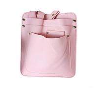 EXTRWORY 21X18x3cm Flower Arrangement Tool Belt Leather Multifunctional Waist Pouch Adjustable Strap Multi Pocket for Florists Gardeners Floral Shop(Pink)