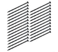EXTRWORY 25 Pack Plastic Garden Ground Nails Black Landscape Edging Stakes for Fixing Fabric Screens Borders Outdoor Yard Lawn Care Heavy Duty 20x08cm