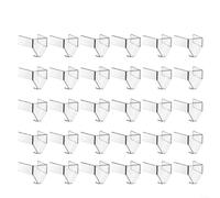 EXTRWORY 3 Prong Loose Outlet Fix Plastic Socket Insert,for Secure Lock Flame Retardant ABS Material 067x094 Inch Transparent,for Office Use(30)