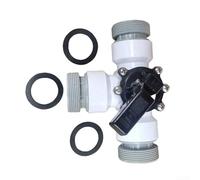 EXTRWORY 3-Way Swimming Pool Shutter Valve 1.5 Inch ABS Sand Pump Control Valve With Female Threaded Top Port Male Left Port For Above Ground Pools