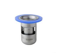 EXTRWORY 304 Stainless Steel Deep Water Seal Drain Core Anti-Backflow Scent Proof,for Bathroom Sink Pipe Blue 55x38x62cm(Small)