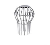 EXTRWORY 304 Stainless Steel Spherical Floor Drain Guard for Roof Gutter Leaf Protection Anti-closing Mesh Cover Silver 50mm 75mm 83mm 110mm 160mm for Outdoor Plumbing(75 Tube)