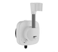 EXTRWORY 360° Rotatable Shower Head Holder with Strong Suction Cup, Non-Slip ABS Bracket for Bathroom Wall, Tool-Free Installation for Home Hotel Use, Black(White)