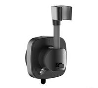 EXTRWORY 360° Rotatable Shower Head Holder with Strong Suction Cup, Non-Slip ABS Bracket for Bathroom Wall, Tool-Free Installation for Home Hotel Use, Black(Gray)