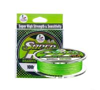 EXTRWORY 4 Strands for BRAIDED Fishing Line 100M PE Multifilament Wire Strong Tensile for FORCE Low Water Absorption Smooth Casting for Sea River Lake Angling Fluorescent Green(0.8)