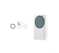 EXTRWORY 4K Selfie Monitor With Light, 397" IPS Screen, Magnetic Back, 3-Level Flash For IPhone & for ANDROID, Portable Vlogging Live Streaming Tool, ABS Material(White)
