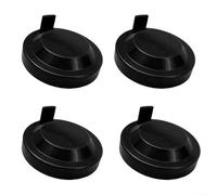 EXTRWORY 4PCS Headlight Seal Cover Dust Cover 6Q0941607D for Polo 4 9N for Touran for Passat B7 for Jetta 5 for Skoda for Clarion Black Car Maintenance