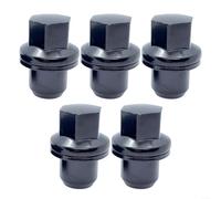 EXTRWORY 5Pcs Wheel Nut Set Carbon Steel For Range Rover Sport Discovery L322 SUV Off-Road For M14X1.5 Locking Black 22Mm Hex Automotive Tire Screws Secure