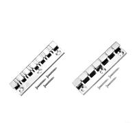 EXTRWORY 6, 7 or 12 String Stopbar Tailpiece Guitar in Chrome Bridge Fits Bridge String Type Flat Top Guitar for Electric Guitar (12 String)