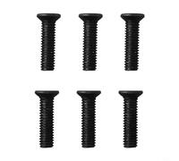 EXTRWORY 6 Pieces Mounting Screw M5/M6 22mm Left Thread Hand Drill Anti-Tooth Screw Chuck Screw for UNF Chuck Shaft Adapter Black - M6 x 22mm (M6x22mm)