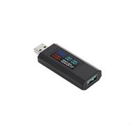 EXTRWORY 6In 1 USB Phone Charger Power Capacity Tester DC4 30V LCD Display Black