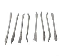 EXTRWORY 8 Piece Set Special Shaped Woodworking Rasp Riffler File Set Double Ended Coarse for Wood Carving Double Sided Coarse Corrugated Files
