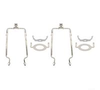 EXTRWORY Adjustable Lamp Harp Stand Kits 7-10 Inch for E26 Lamps Base Shade Holder Metals Construction Chrome Finish Versatile Application Desks Lamps(Silver)