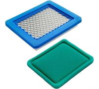 EXTRWORY Air Filter Element 491588S 399959 Metal Material for BS 35-65HP Quantum Engine for Craftsman 3364 for Troy-Bilt TB466 TB672 Chipper Shredder Use B（1 set）)