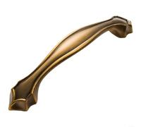 EXTRWORY Antique Bronze Zinc Alloy Cabinet Handle Single Hole Drawer Pull for Living Room Office Cupboard Brown 133x96x26cm 2 Pieces(A)