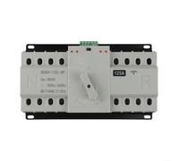 EXTRWORY Automatic Transfer Switch 2P/4P 125A Dual Power for ATS for Generator Solar PV, Millisecond Switching with Overload Protection for Home Backup(4P125A)