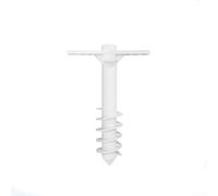 EXTRWORY Beach Umbrella Sand Anchor Heavy Duty 5-Spiral with Stainless Steel Handle for All Standard Poles Up to 1.6 Inch