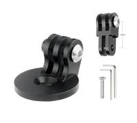 EXTRWORY Bike Stem Top Cap Mount For Action Camera Aluminium Alloy Headset Cap Screw Compatible With 28.6mm Handlebar Black