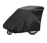 EXTRWORY Bike Trailer Cover Waterproof Dustproof for Kids Pet 210D Oxford UV Protection 55in L x 39in H x 33in W for Outdoor Storage(black)