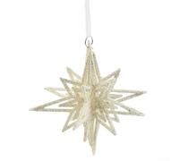 EXTRWORY Christmas Angel Doll Pendant Glitter Embellished Ornament White Hanging Decor For Tree Door Fireplace Bedroom Party Festive Atmosphere(3#)