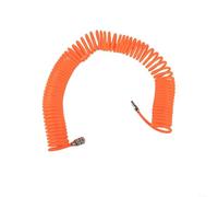 EXTRWORY Coiled PU Air Compressor Hose 5x8mm with C-Type Quick Connectors for Pneumatic Tools and Workshop Use High Pressure Resistant Tube(15m)