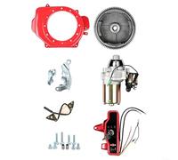 EXTRWORY Complete Electric Start Flywheel Assembly for Honda for GX160 for GX200 168F 170F 75HP Engines Including Starter Motor Wiring Board and Switch Box Metal Build 475mm Hole