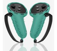 EXTRWORY Controller Grips Accessories, Silicone Grips For For Meta For Quest 3 And For Quest 3S For Gaming Protection Silicone Cover Set(Green)