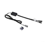 EXTRWORY DC12V 24V Control Switch Sensor Featuring Human Body Touch Hand Sweep and Door Activation,for Home Office Cabinet Lighting Black ABS Material 2 Meter Cable(B)