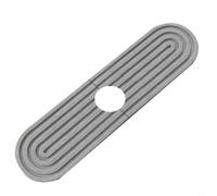 EXTRWORY Diatomite Splash-Proof Mat for Kitchen Faucet and Bathroom Sink, for RAPID Water Absorption Drying Tray, Quick-Dry Organizer for Countertop, 45x10cm Grey(gray)