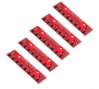 EXTRWORY Eight-Way Infrared Line Following Sensor Module 33V-5V Voltage Range,for Precise Robotics Automation Projects Red PCB 657x16mm